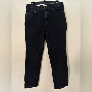 Universal Thread Dark Wash Black Jeans High Rise Straight